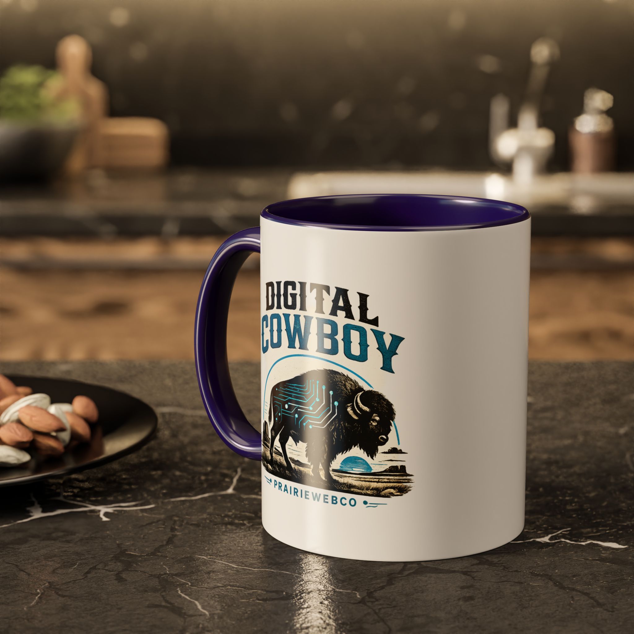 Retro Fishing Coffee Mug — "Gone Fishin'" 11oz/15oz Color Accent - Image 3