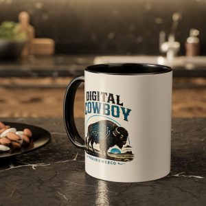 Retro Fishing Coffee Mug — "Gone Fishin'" 11oz/15oz Color Accent