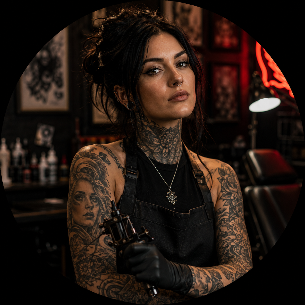 Portrait of the lead tattoo artist.